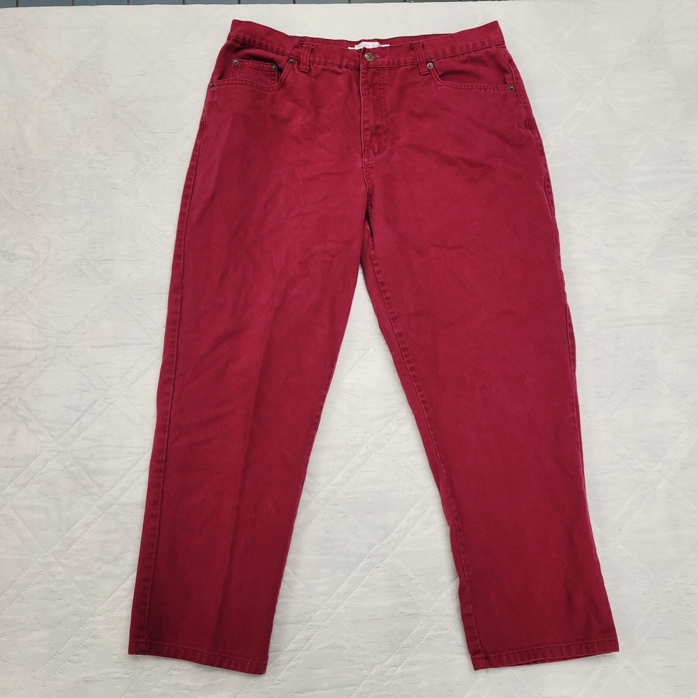 Bill Blass Jeanswear red easy fit jeans‎ size 16P